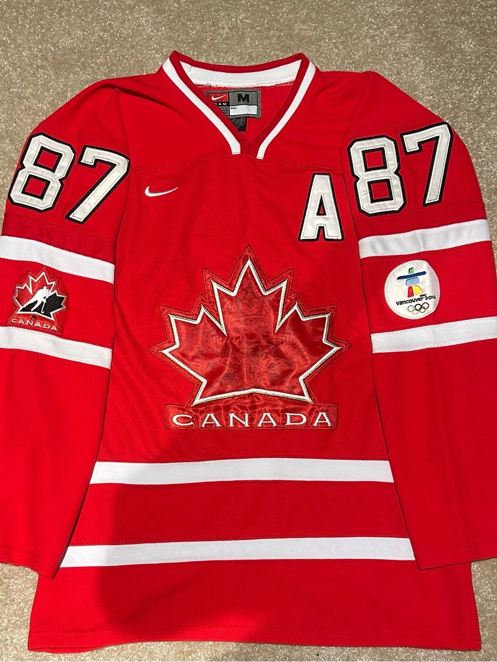 Rare Nike Canada Red Hockey Jersey - #87